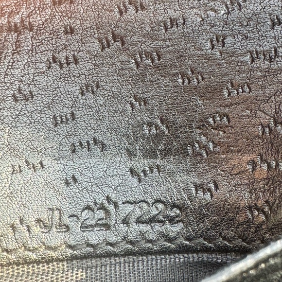 Ferragamo Gancini Leather Wallet Woven Inlay Vintage - Picture 7 of 8